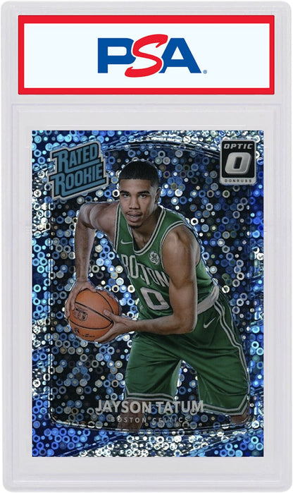 Jayson Tatum 2017 Donruss Optic Rookie Fast Break Holo #198 (PSA or BGS Graded)