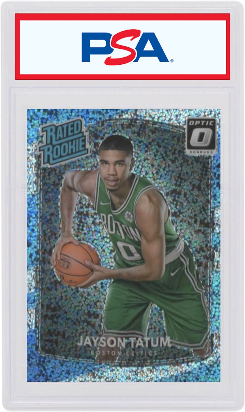 Jayson Tatum 2017 Donruss Optic Rookie White Sparkle #198 (PSA or BGS Graded)