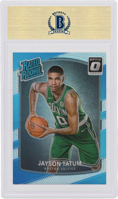 Jayson Tatum 2017 Panini Donruss Optic Rookie Holo #198 (PSA or BGS Graded)
