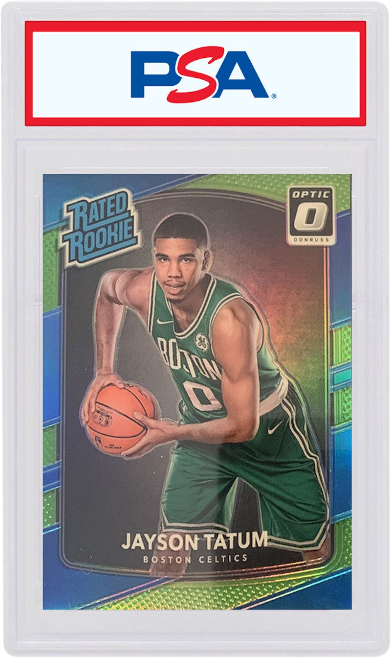 Jayson Tatum 2017 Panini Donruss Optic Rookie Lime Green /175 #198 (PSA or BGS Graded)