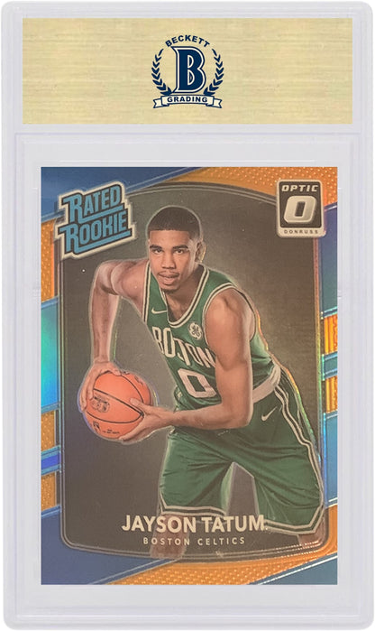 Jayson Tatum 2017 Panini Donruss Optic Rookie Orange /199 #198 (PSA or BGS Graded)