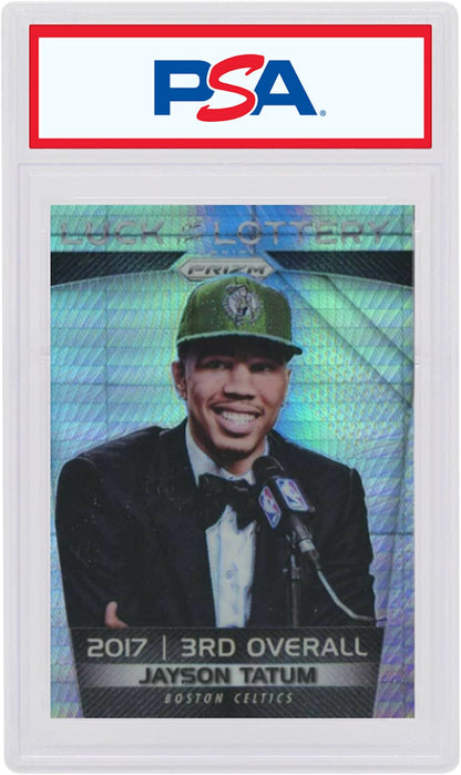 Jayson Tatum 2017 Panini Prizm Luck of the Lottery Rookie Hyper #JAT (PSA or BGS Graded)