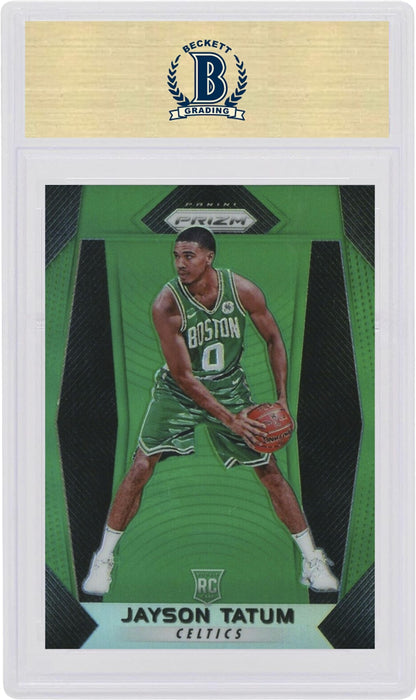 Jayson Tatum 2017 Panini Prizm Rookie Green #16 (PSA or BGS Graded)