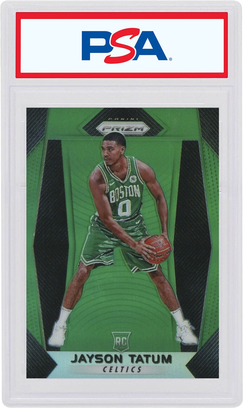Jayson Tatum 2017 Panini Prizm Rookie Green #16 (PSA or BGS Graded)