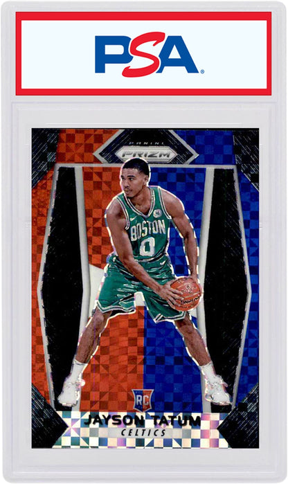 Jayson Tatum 2017 Panini Prizm Rookie Red/White/Blue #16 (PSA or BGS Graded)