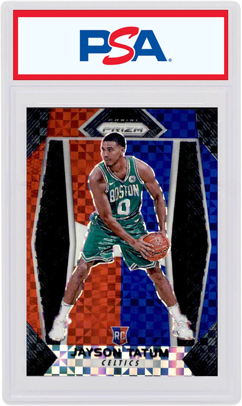 Jayson Tatum 2017 Panini Prizm Rookie Red/White/Blue #16 (PSA or BGS Graded)