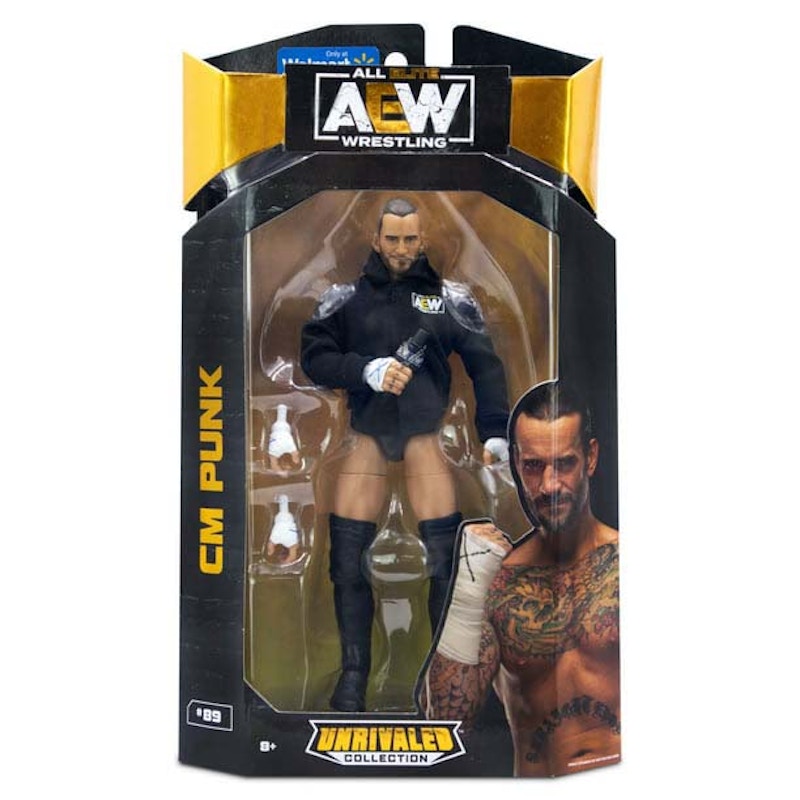 Jazwares AEW Unrivaled Collection CM Punk Walmart Exclusive Action Figure