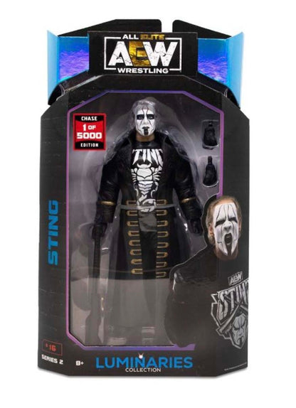 Jazwares All Elite Wrestling (AEW) Luminaries Collection Sting Chase Edition Action Figure (Edition of 5000)