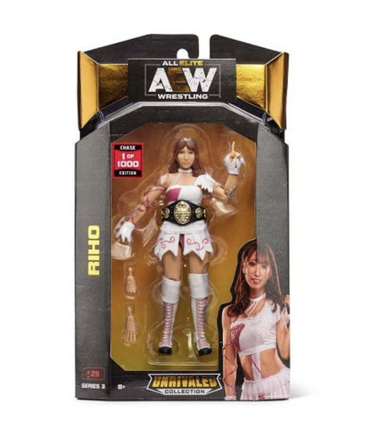 Jazwares All Elite Wrestling (AEW) Unrivaled Collection Riho Chase Edition Action Figure (Edition of 1000)