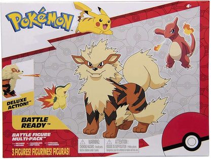 Jazwares Pokemon Battle Figure Arcanine, Charmeleon & Cyndaquil Amazon Exclusive Mini Figure (Set of 2)