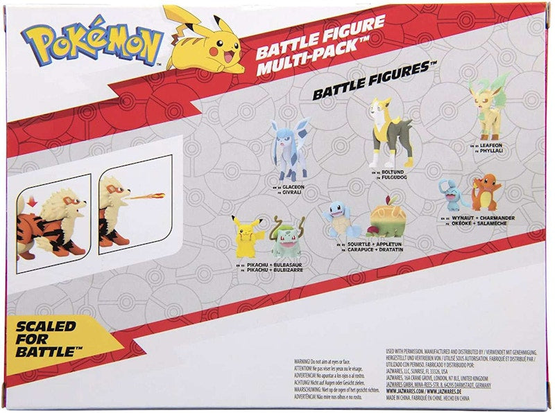 Jazwares Pokemon Battle Figure Arcanine, Charmeleon & Cyndaquil Amazon Exclusive Mini Figure (Set of 2)