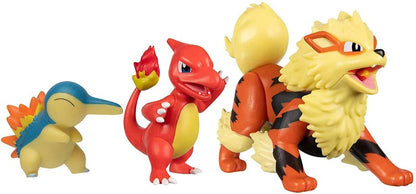 Jazwares Pokemon Battle Figure Arcanine, Charmeleon & Cyndaquil Amazon Exclusive Mini Figure (Set of 2)