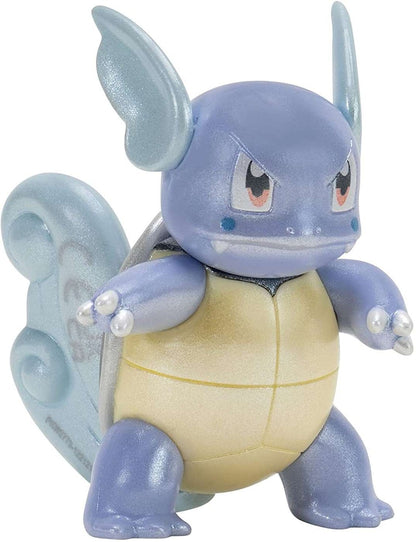Jazwares Pokemon Select Squirtle, Wartortle & Blastoise Evolution Figure (Set of 3)