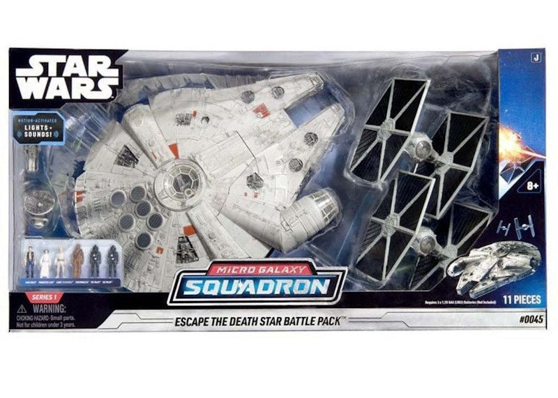 Jazwares Star Wars Micro Galaxy Squadrons Escape The Death Star Battle Pack Action Figure Set