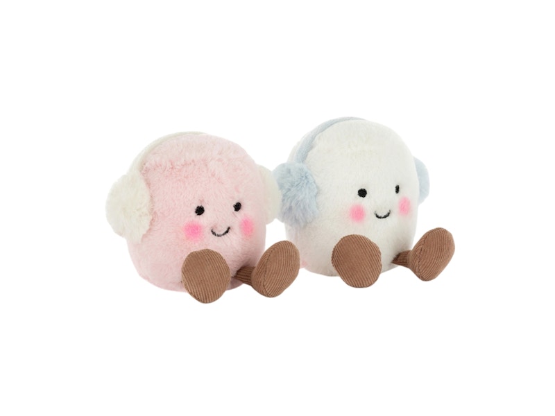 Jellycat Amuseables Toastie Pink and White Marshmallows Plush