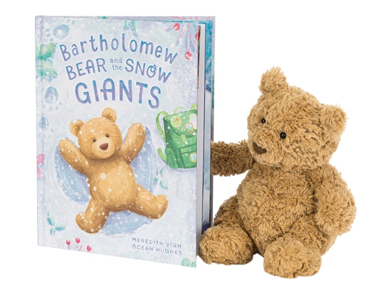 Jellycat Bartholomew Bear And The Snow Giants Book And Bartholomew Bear Medium Plush