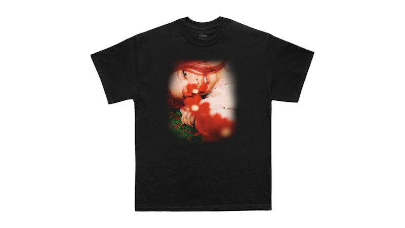 Jennie Photo Flower Tee Black