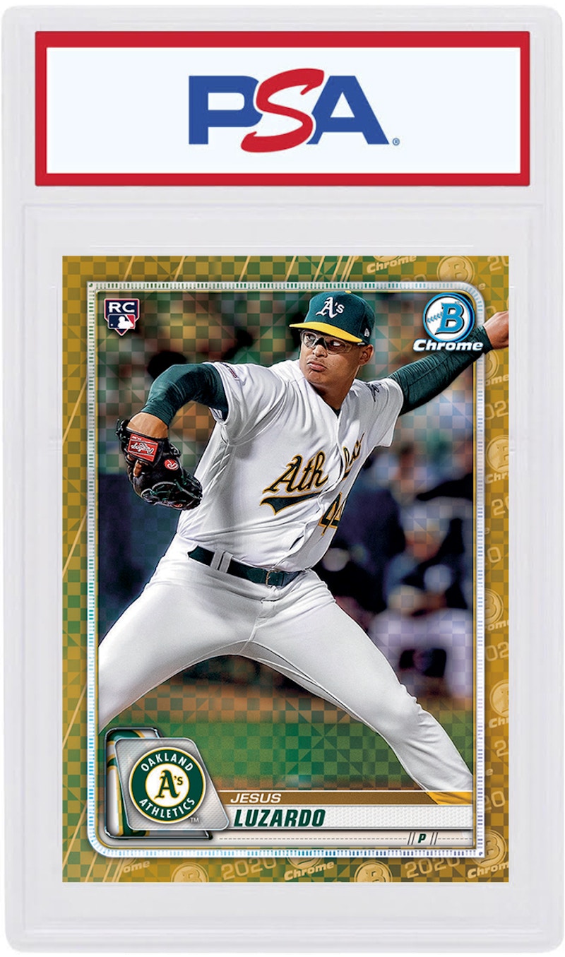 Jesus Luzardo 2020 Bowman Chrome X Rookie Gold X-Fractor /3 #62 (PSA or BGS Graded)
