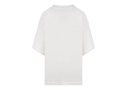 Jil Sander Boxy Fit Logo Print Cotton T-Shirt Ivory/Black