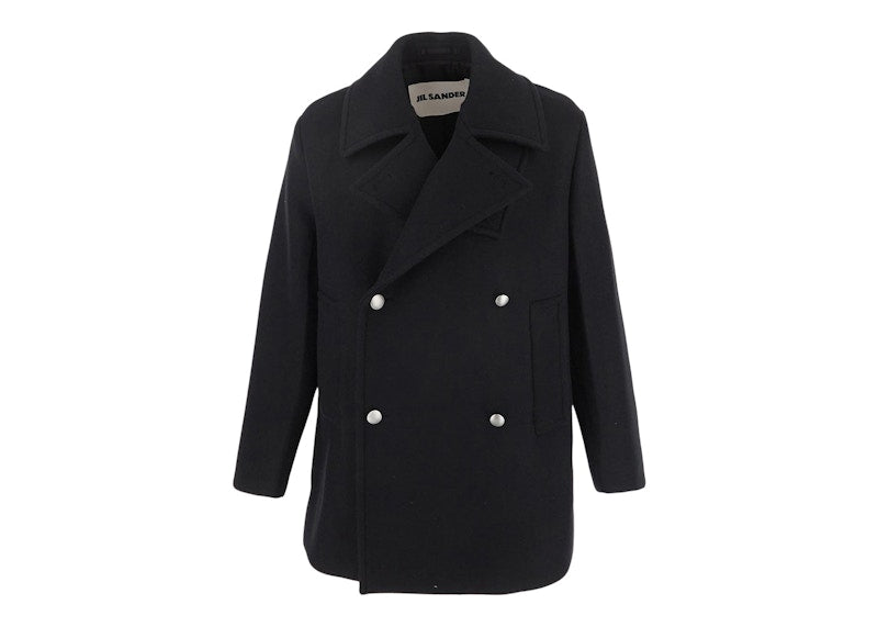 Jil Sander Caban Coat Black