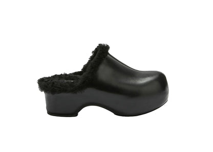Jil Sander Fur Clog Black (Women's)
