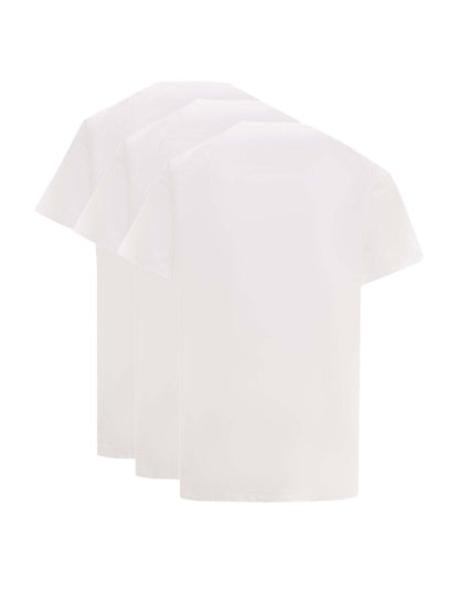 Jil Sander Man Biologic Cotton Logo Label T-Shirt Set White