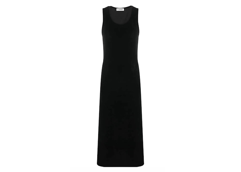 Jil Sander Women's Maxi Tank Dress Black