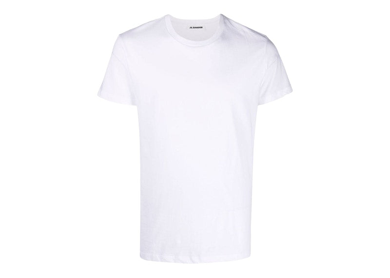 Jil Sander Round Neck Cotton T-shirt White