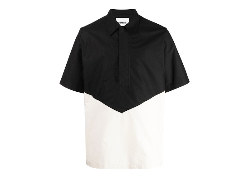 Jil Sander Two Tone Shirt Black/White