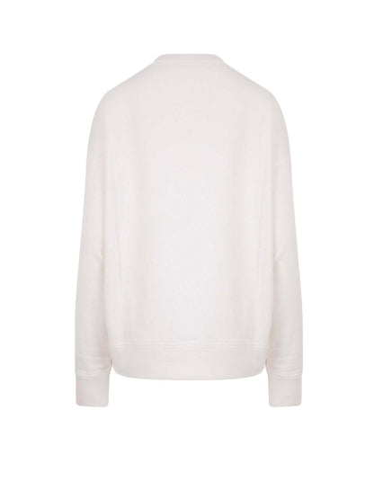 Jil Sander Woman Cotton Logo Print Sweatshirt Beige
