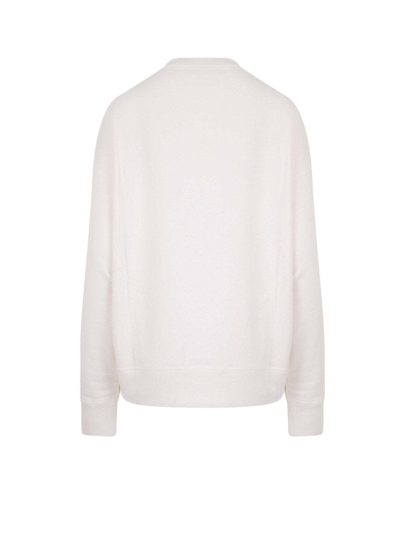 Jil Sander Woman Cotton Logo Print Sweatshirt Beige
