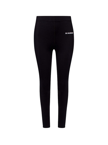 Jil Sander Woman Nylon Leggings Black