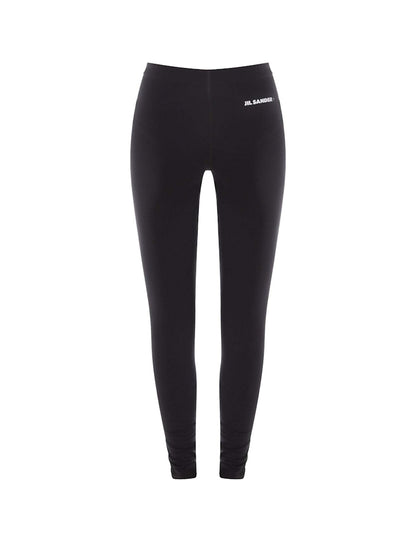 Jil Sander Woman Stretch Nylon Leggings Black