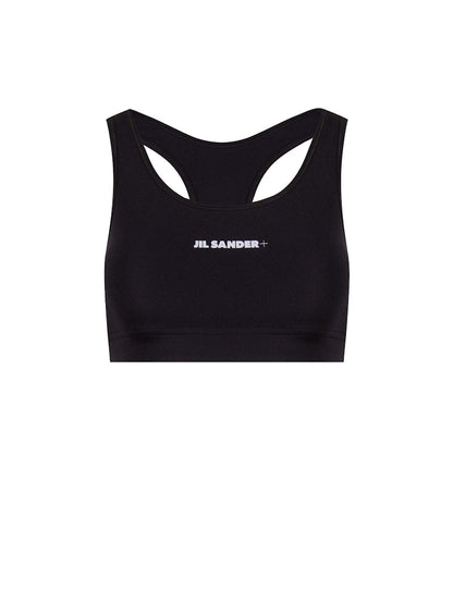 Jil Sander Woman Stretch Nylon Top Black