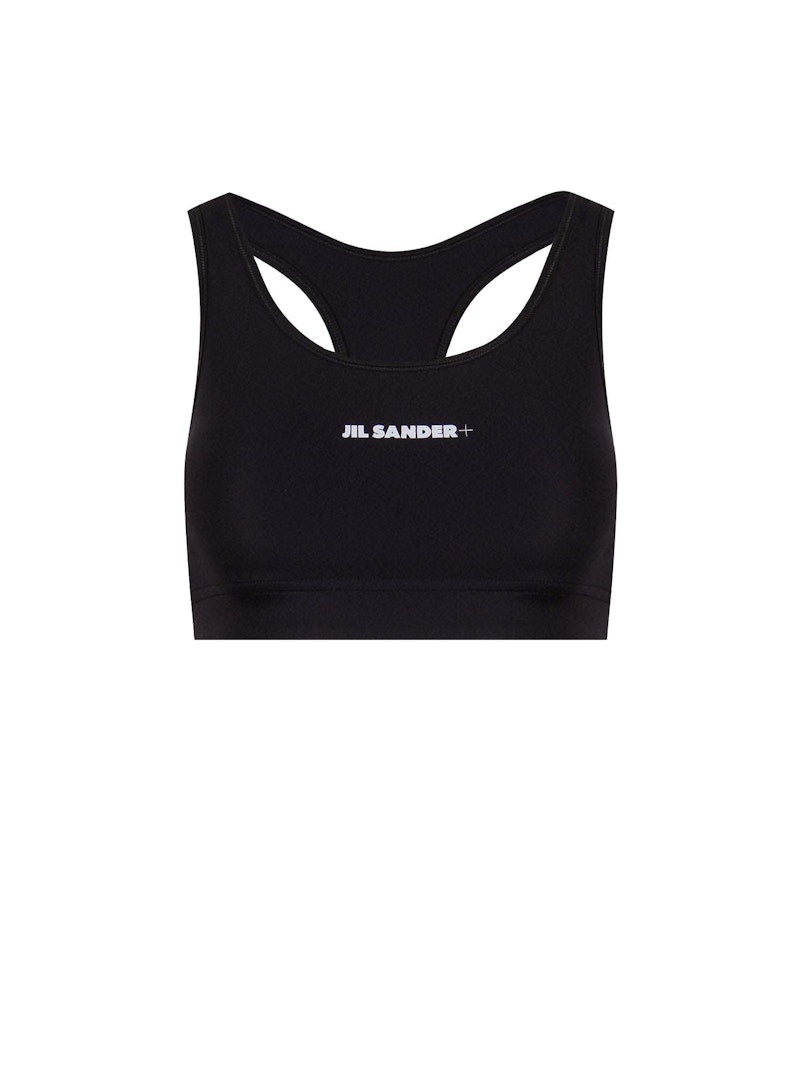 Jil Sander Woman Stretch Nylon Top Black