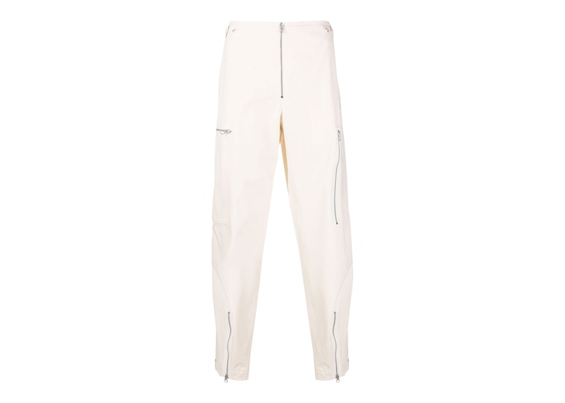 Jil Sander Zip Embellished Trousers White