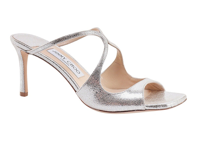 Jimmy Choo Anise 75mm Mule Champange Leather