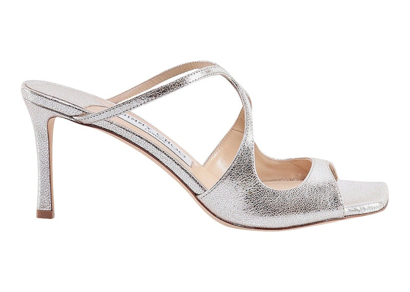 Jimmy Choo Anise 75mm Mule Champange Leather