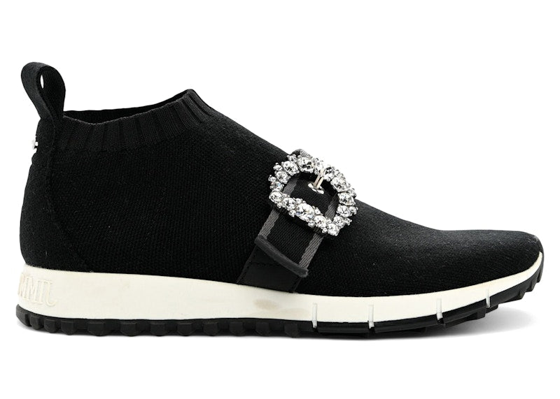 Jimmy Choo Knit Crystal Cheri Oakland Sneaker Black Crystal (Women's)