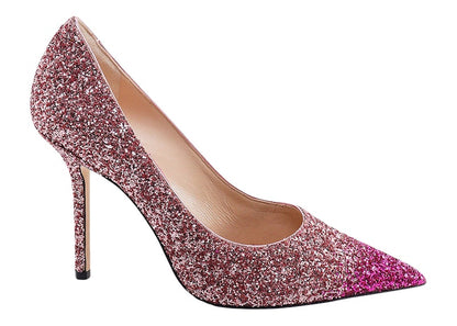 Jimmy Choo Love 85mm Pump Pink Glitter