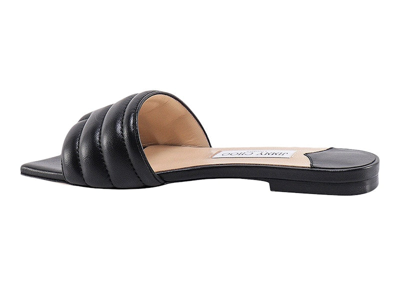 Jimmy Choo Themis Sandal Black Leather