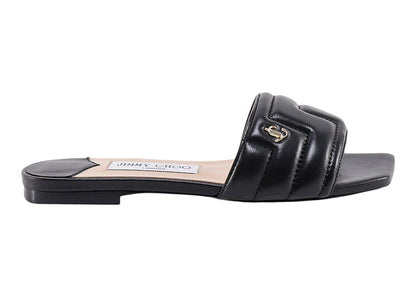 Jimmy Choo Themis Sandal Black Leather