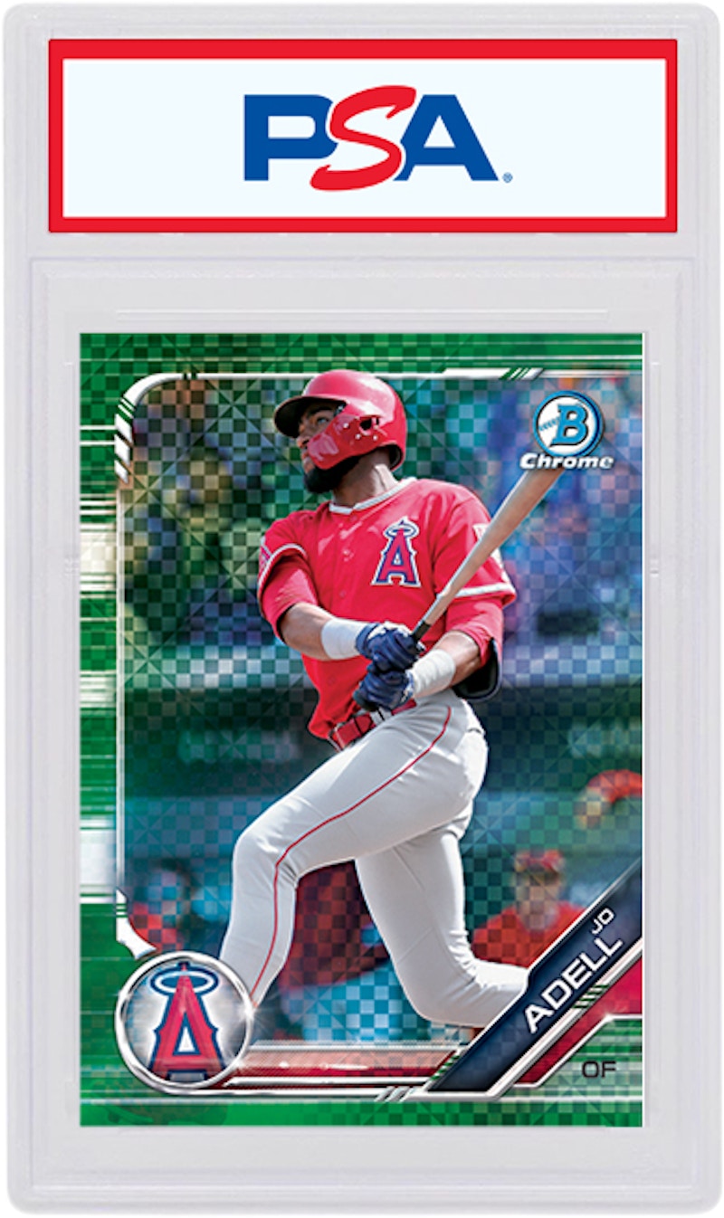 Jo Adell 2019 Bowman Chrome X Green X-Fractor /31 BCP-250 (PSA or BGS Graded)