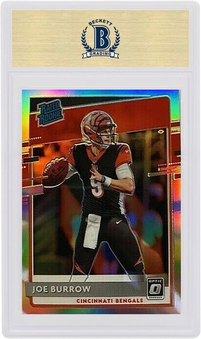 Joe Burrow 2020 Panini Donruss Rookie Optic Rated Rookie Preview Holo #301 (PSA or BGS Graded)