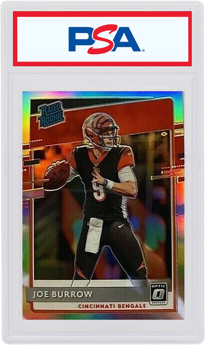 Joe Burrow 2020 Panini Donruss Rookie Optic Rated Rookie Preview Holo #301 (PSA or BGS Graded)