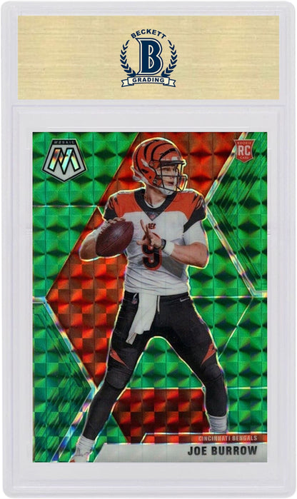 Joe Burrow 2020 Panini Mosaic Rookie Green #201 (PSA or BGS Graded)