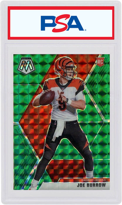 Joe Burrow 2020 Panini Mosaic Rookie Green #201 (PSA or BGS Graded)