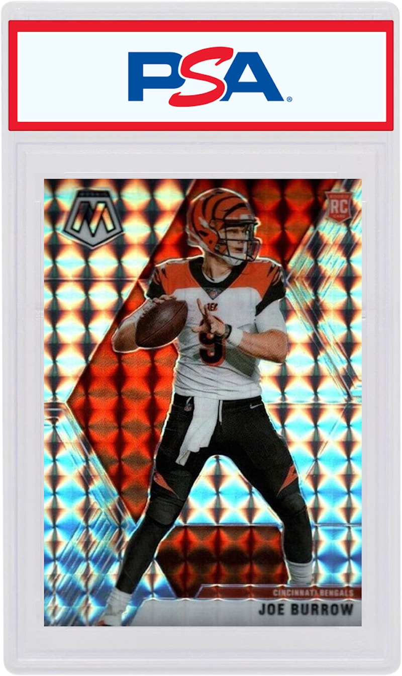Joe Burrow 2020 Panini Mosaic Rookie Mosaic #201 (PSA or BGS Graded)