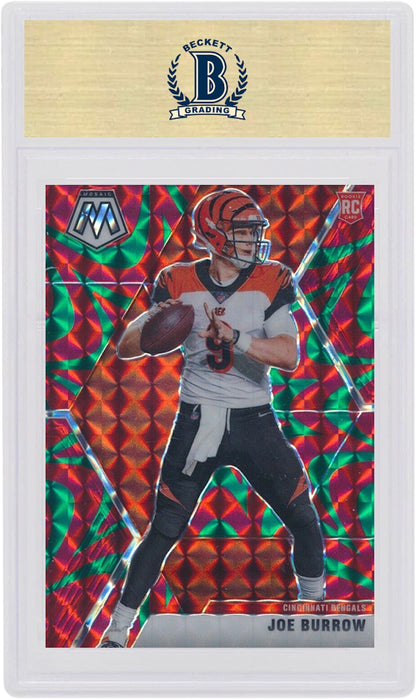 Joe Burrow 2020 Panini Mosaic Rookie Reactive Green #201 (PSA or BGS Graded)