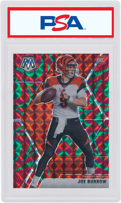 Joe Burrow 2020 Panini Mosaic Rookie Reactive Green #201 (PSA or BGS Graded)
